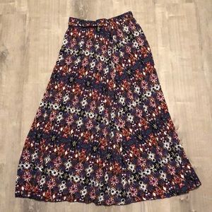 Multicolored Maxi Skirt, Size Medium